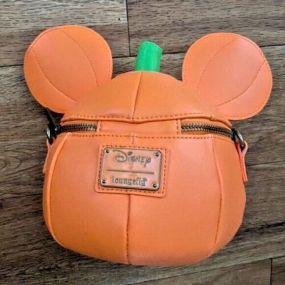 Loungefly Disney Mickey-O-Lantern Crossbody Pumpkin Crossbody Bag - Picture 2 of 7